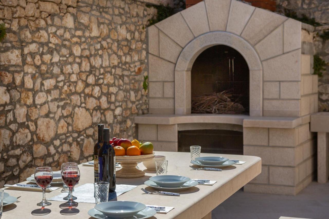 Luxury Stone Villa Nevija 2022 Private Villa Milna  Exterior foto
